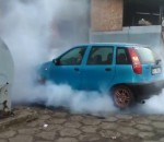 burn voiture Punto Burn Fail