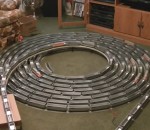 train Une spirale de trains électriques