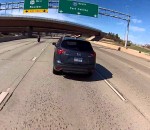 accident voiture autoroute Moment d'inattention d'un motard à 225 km/h