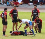 match Un rugbyman simule une faute