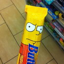 emballage cheveux Bart Simpson sur une barre céréale