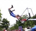 basket dunk trampoline Backflip Dunk