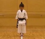 martial demonstration Fille de 7 ans ceinture noire de Karaté