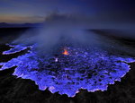 volcan lave Volcan bleu