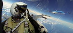 avion chasse escorte Deux F-16 Fighting Falcon armés escortent un Boeing 787 