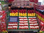 drapeau etats-unis Etats-Unis - Allemagne au supermarché