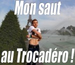 facebook saut « A l'eau ou un resto », saut au Trocadéro 