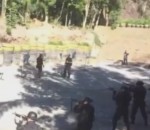 tir balle Exercice à balles réelles de la police brésilienne