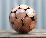 penny piece Sphère de pennies