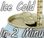 glacon eau sel Rafraîchir une canette en 2 minutes