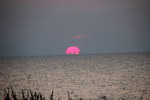 coucher Coucher de soleil sur le lac Michigan