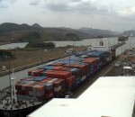 bateau Canal de Panama en Timelapse