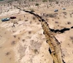 crevasse Enorme faille dans le sol mexicain