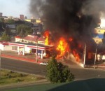 russie explosion Explosion d'une station-service