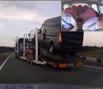 camionneur course Police biélorusse vs Camionneur ivre
