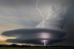 eclair nuage Tempête au Nebraska