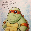 obese ninja tortue Les pizzas ont détruit ma vie