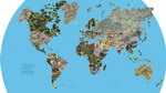 militaire armee  Carte du monde des différents camouflages militaires