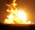 decollage capsule Explosion de la fusée Antares au décollage