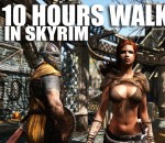jeu-video skyrim marcher 10 heures de marche en tant que femme dans Skyrim