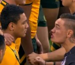 rugby Haka tendu entre Neo-Zelandais et Australiens 