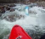 eau Sauvetage d'un kayakiste