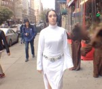 star new-york 10 heures de marche en tant que Princesse Leia