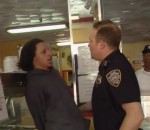 policier arrestation Un homme fou se fait arrêter à New York