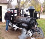 locomotive bbq Locomotive à vapeur BBQ