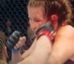 ultimate leslie Oreille explosée pendant un combat UFC