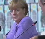 blague Le regard de Merkel à Poutine après une blague sexiste