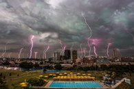 orage eclair Superpositions de photos d'éclair à Sydney