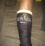 platre jambe Plâtre Guinness 