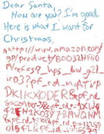 lettre pere Lettre d'un enfant au Père Noël