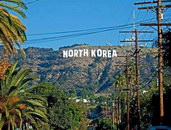 hollywood Le panneau Hollywood remplacé par North Korea