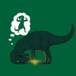 t-rex dinosaure Et merde...