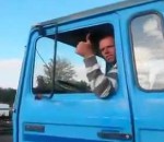 chauffeur blague Un chauffeur de camion va à Francfort