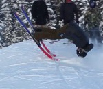flip ski Butter 180 Switch Frontflip en ski