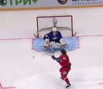 hockey glace Le penalty de Nikita Goussev pendant le All-Star Game (KHL)
