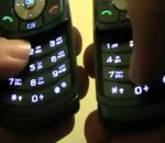 portable I'm Yours de Jason Mraz avec deux claviers de téléphone
