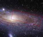 espace etoile Zoom sur la galaxie d'Andromède