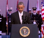 barack montage Obama sans voix pendant un discours