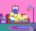 generique simpson Les Simpson en pixel art
