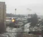 tir Tirs de roquettes à Kramatorsk (Ukraine)