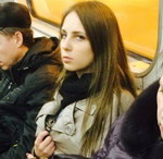 chaton femme veste Fraudeur dans le métro