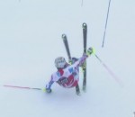 ski skieur Départ raté en roulade du skieur Julien Lizeroux