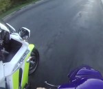poursuite Course poursuite en scooter avec la police