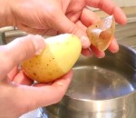 eplucher terre Éplucher une pomme de terre en deux secondes