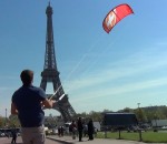 kitesurf fontaine Kitesurf dans la fontaine du Trocadéro