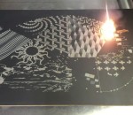 laser gravure vitesse Art moderne au laser
